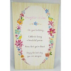 American Greetings Daughter-In-Law Happy Birthday Greeting Card (No Envelope)